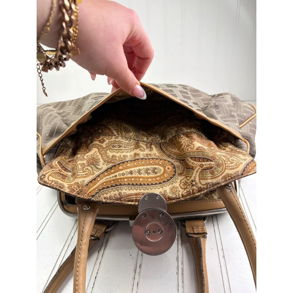 Nine West Vintage Geometric Y2K Paisley Boho Shoulder Bag Purse